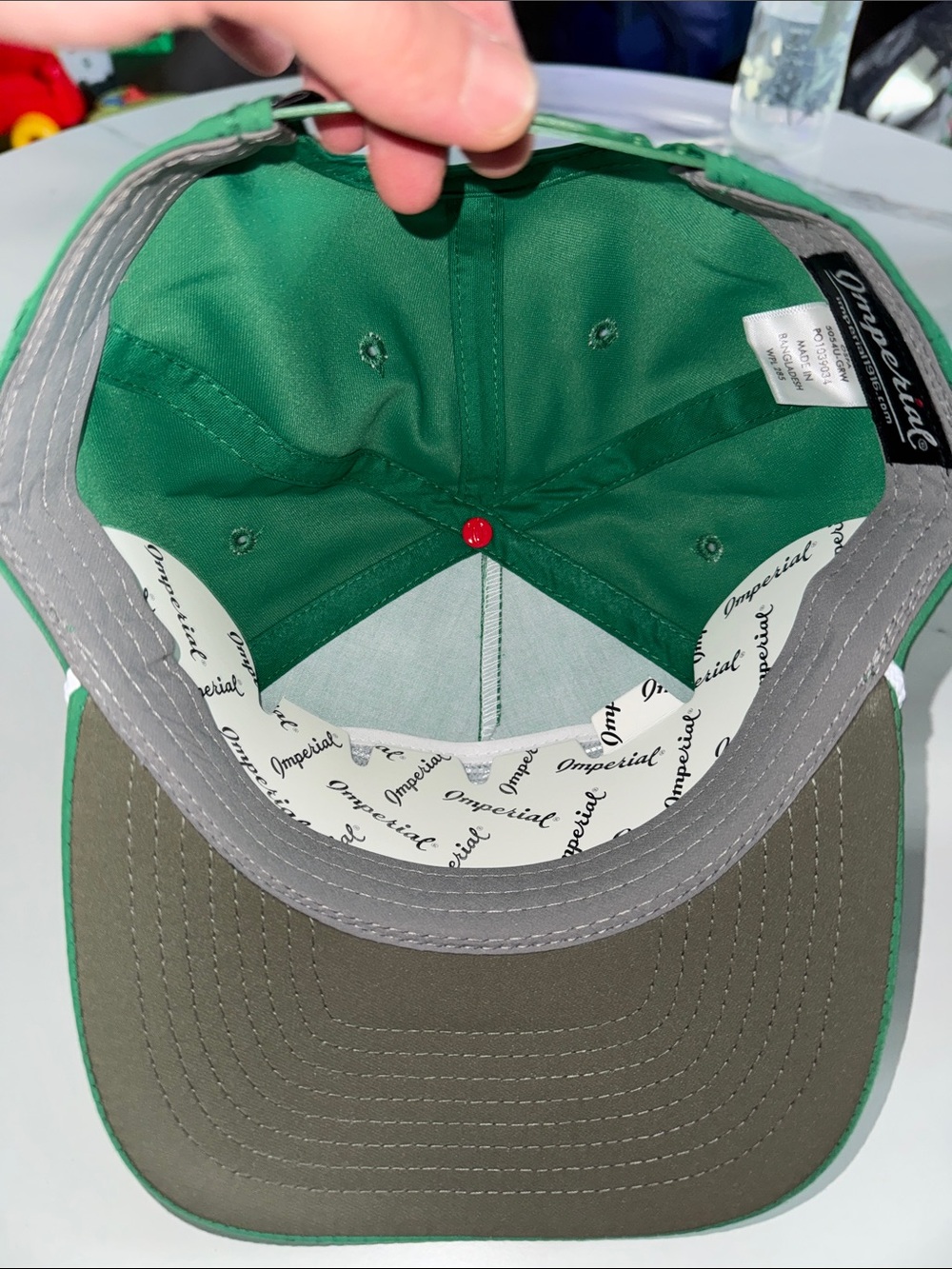 Imperial Green Retro 5-Panel Rope Cap - Picture 2 of 3